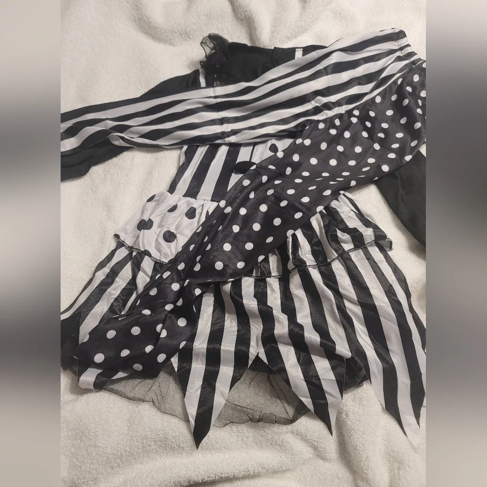 NWT Girls Clown Dress Pants 2 Pc Set Medium
